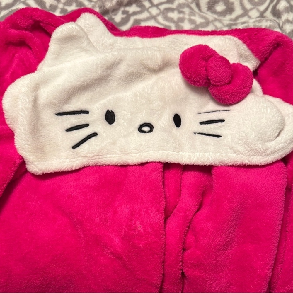 Hello Kitty by Sanrio Hot Pink Plush Fleece Onesie, Discontinued / Hard to Find